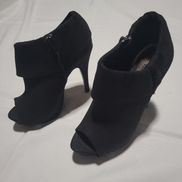 VINTAGE OPEN TOE CHARLOTTE RUSSE BOOTIE SIZE 7 - Picture 4 of 8